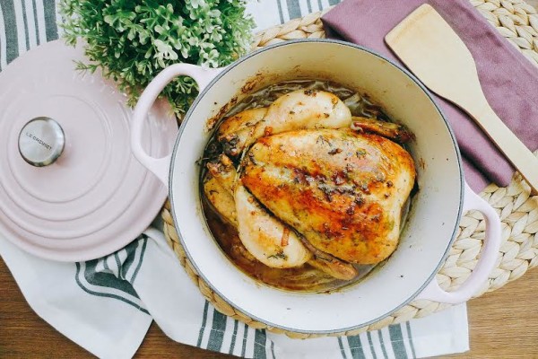 一鍋料理 #1。迷迭香檸檬烤雞