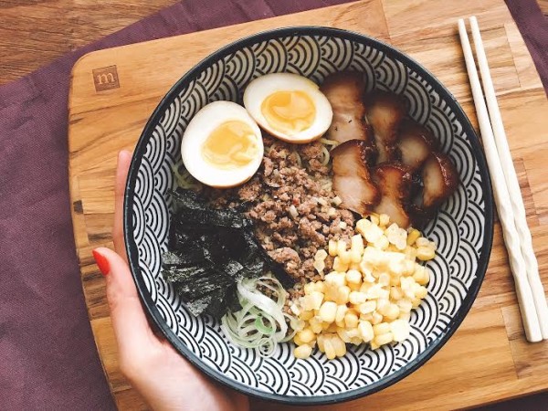 一鍋料理#4。味噌高湯拉麵 Miso Ramen