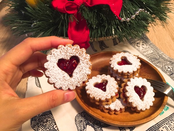 聖誕餅乾。果醬林茲餅乾 Linzer Cookies
