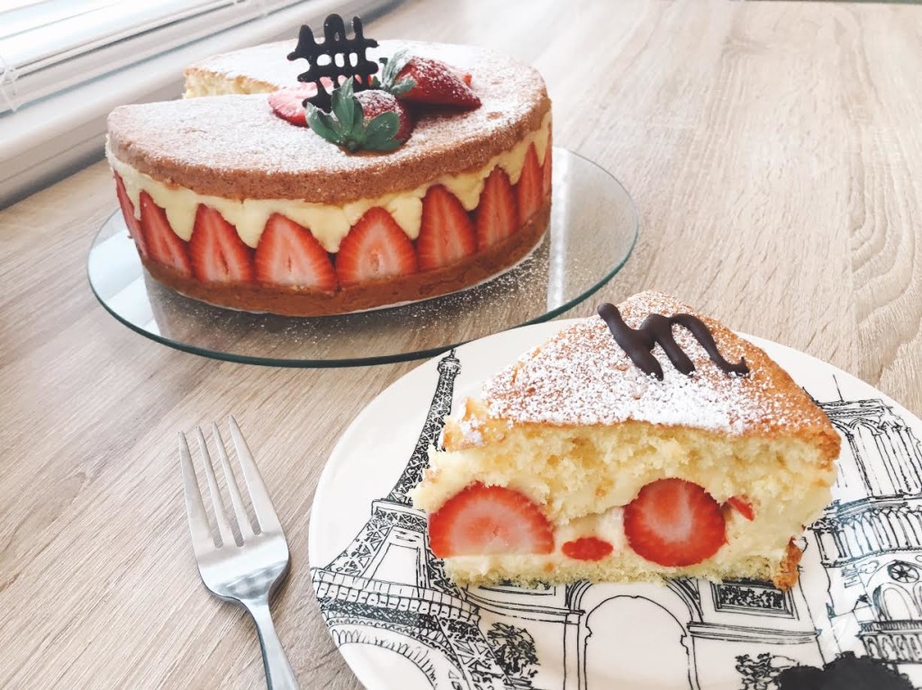 ［法式甜點基礎］法式經典草莓蛋糕 Fraisier