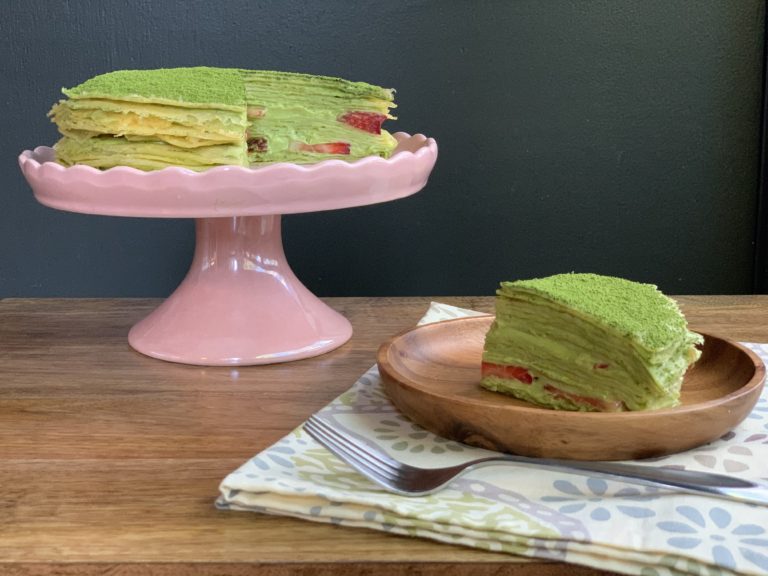 甜點 | 抹茶千層蛋糕 Matcha Mille Crêpes